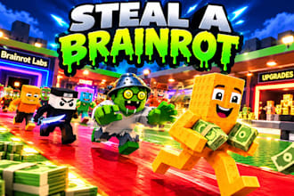 do roblox full game creation, steal a brainrot, grow a garden or simulator