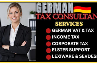 do german tax returns, vat, income tax, corporate tax and tax law advice