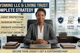 draft a wyoming llc asset protection and living trust strategy