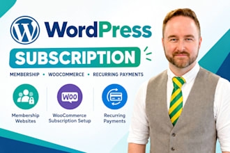 build a wordpress membership website and a subscription website with memberpress