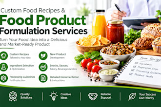 create custom food recipes and develop innovative food products