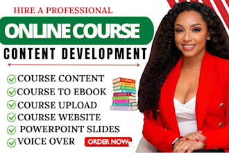 write engaging online course content, lessons, and learning materials