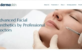 design wix botox clinic website aesthetic clinic cosmetic clinic website