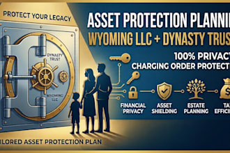 design an asset protection plan using wyoming llc and dynasty trust