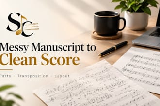 do music engraving and part extraction from handwritten or PDF scores