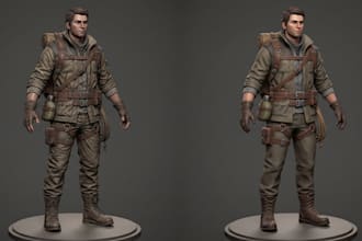 optimize ai 3d models for games, reduce polygons and prepare assets for unity 3d