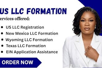 do us llc registration and formattion for new mexico, wyoming and texas