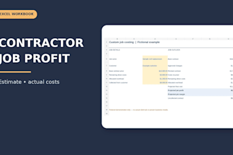 build a contractor estimate and job profit tracker in excel