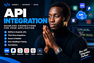integrate rest API, third party API and payment API