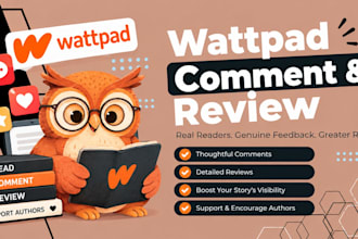 read comment on and promote your wattpad story