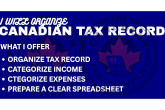 organize canadian self employed income and expenses records