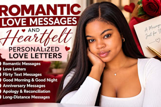 write romantic love messages and heartfelt personalized love letters