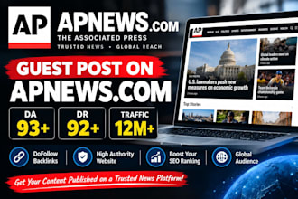 publish your article on apnews,com streetinsider,com and yahoo