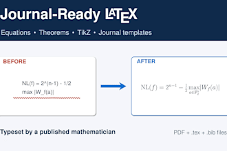 do professional latex typesetting for math and science documents