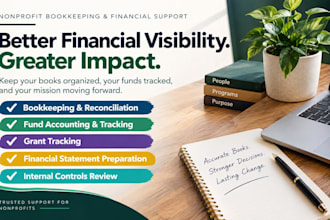 do nonprofit bookkeeping, fund accounting and grant tracking
