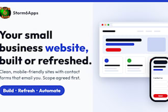 build or refresh your small business website