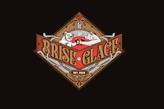 design board game bar tavern logo