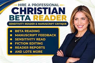 be your christian beta reader and provide a manuscript critique