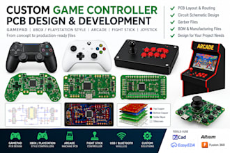 deisgn custom gamepad pcb xbox playstation controller pcb, arcade machine pcb