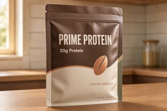 create custom coffee pouch packaging design