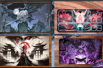 design a custom anime playmat mtg playmat tcg playmat pokemon mtg card desk mat
