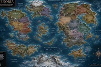 do custom fantasy map illustration inkarnate map vector draw dungeon maps