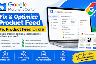fix and optimize product feed google merchant center, fix product feed errors