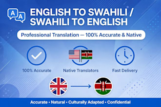 translate english to kiswahili and swahili to english