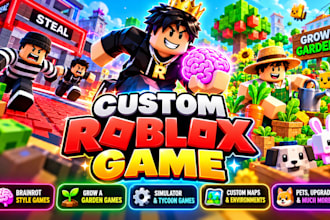 do roblox full game creation, steal a brainrot, grow a garden or simulator game