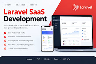 build custom laravel saas application and backend