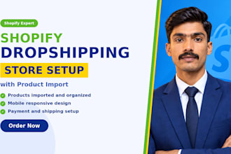 build a shopify dropshipping store with product import