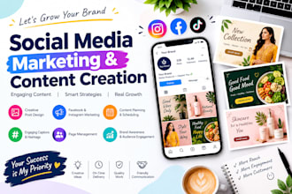 be manage your social madia and content engaging creater