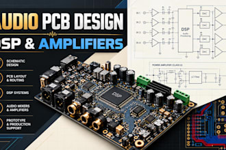 design multichannel audio mixer dsp and amplifier pcbs electronics