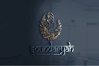 design artwork indian luxury wellness brand logo