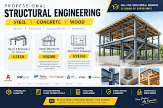 design steel, concrete and wood structures, framing plan