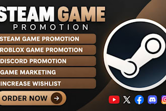 do steam game promotion, steam game wishlist, roblox game promotion