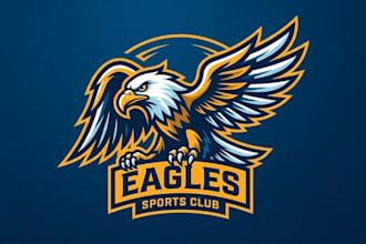 design wonderful style for eagle mascot logo design service