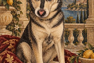 turn your pet into a painting