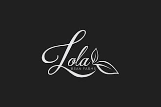 design sophisticated modern logo for lola bean farms