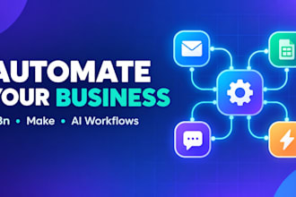 build n8n or make automation workflows to save you hours of manual work