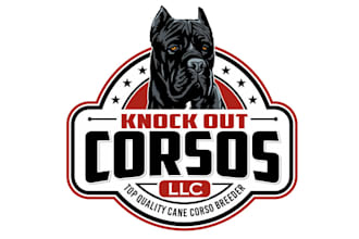 design a stunning attractive logo for a cane corso breeder