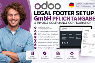 odoo legal footer setup gmbh pflichtangaben and invoice compliance configuration