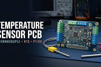 design thermocouple nodemcu esp8266 and rtd temperature measurement pcb