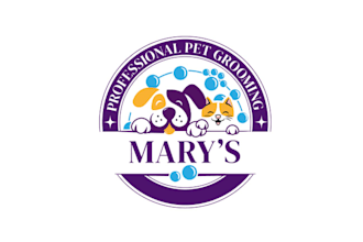 design vibrant pet grooming logo for a pet grooming salon