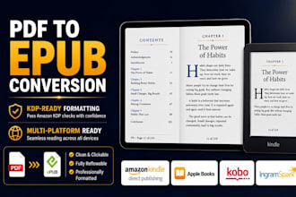 convert pdf word indesign to epub and kindle ebook formatting