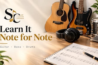 transcribe any song into accurate guitar and bass tabs