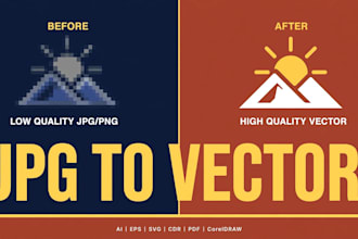 convert low quality logo to high quality vectors in coreldraw