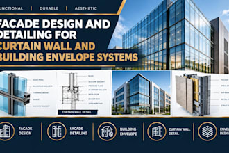 facade design and detailing for curtain wall and building envelope systems