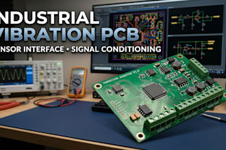 design industrial vibration monitoring pcb with rs485 analog sensor interface