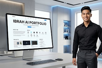 create a modern personal portfolio website